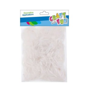 Ozdoba dekor Piórka  16g białe