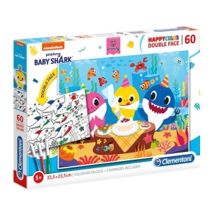 Puzzle 60 el. Dwustronne Baby Shark 26095