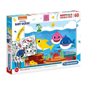 Puzzle 60 el. Dwustronne Baby Shark 26093