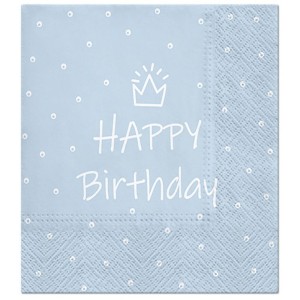 Serwetki papierowe Special Day niebieskie 33x33 20 szt. 
