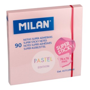Karteczki samoprzylepne różowe pastelowe Milan 