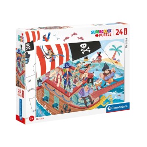 Puzzle 24 el Maxi podłogowe Pirates Clementoni