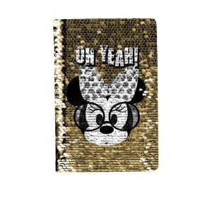 Notes A5 z cekinami Minnie Oh Yeah złoty Paso