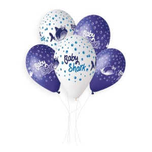 Balony 5szt 13" Baby Shark Premium Hel Godan