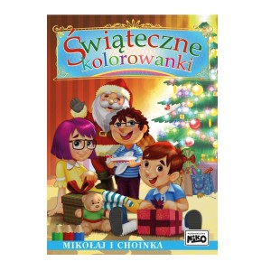 NIKO Świąteczne kolorowanki Mikołaj i choinka