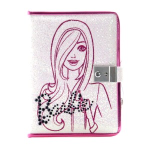 Pamiętnik zamykany z diamencikiem Barbie