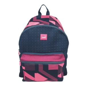 Plecak szkolny duży Knit - różowy Milan 