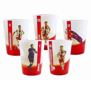 Kubki papierowe 6 szt. PZPN 270 ml