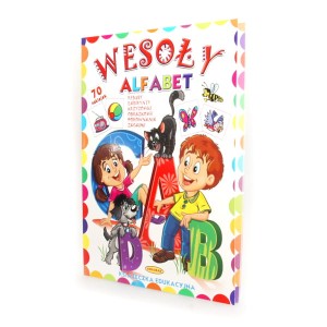 Książka Edukacyjna Wesoły Alfabet + naklejki
