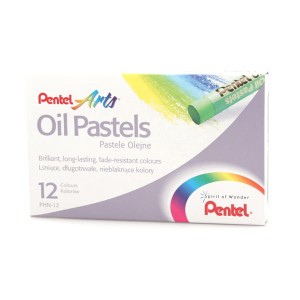 Kredki Pentel pastele olejne 12 kolorów