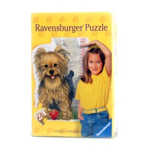 Puzzle 24 el. maxi "Piesek - miarka wzrostu"