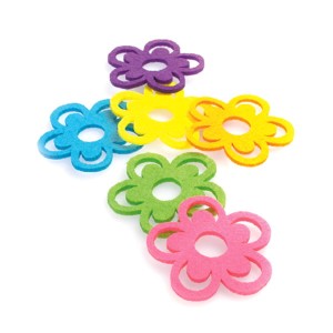 Ozdoba dekoracyjna filc - kwiaty 