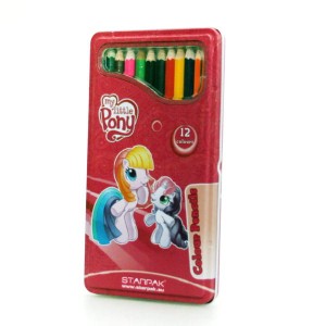Kredki ołówkowe "My Little Pony" w metalowym opakowaniu 12 kolorów